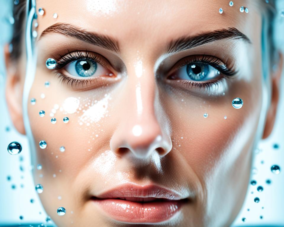 drinking water clear skin