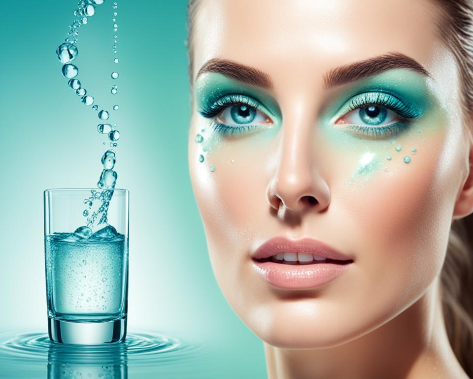 drinking water for radiant skin